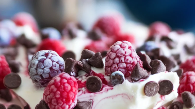 Frozen Yogurt Berry Bark - Featured