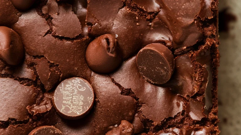 Fudgy Dark Chocolate Brownies - Featured