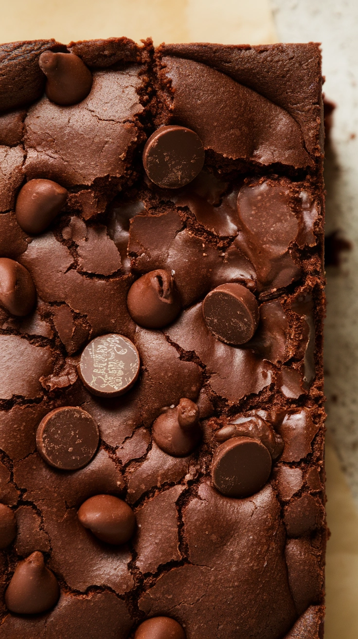 Fudgy Dark Chocolate Brownies