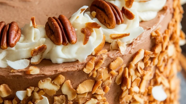 German Chocolate Cake - Featured