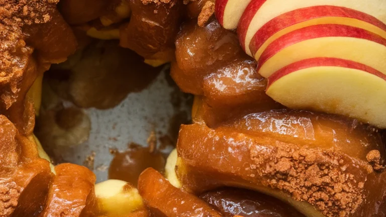 German Sunken Apple Cake - Featured