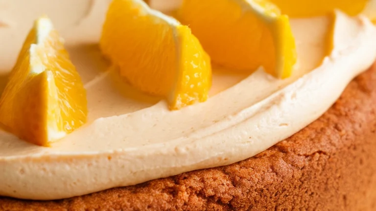 Ginger Spice Cake with Orange Cream Cheese - Featured