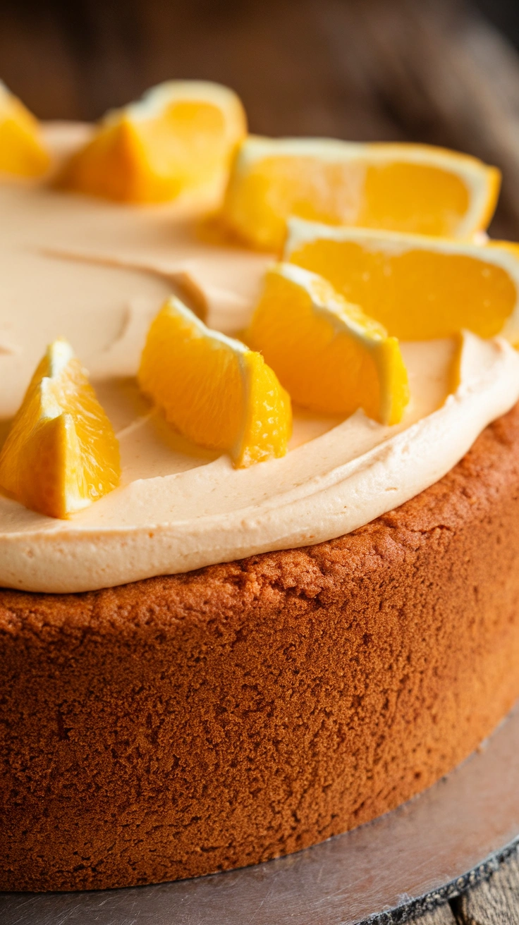 Ginger Spice Cake with Orange Cream Cheese