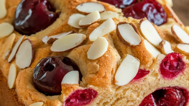 Glacé Cherry and Almond Loaf - Featured