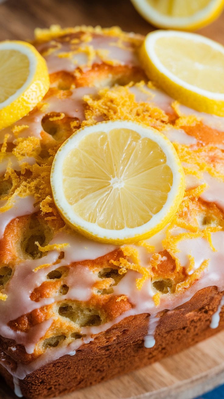 Glazed Lemon Drizzle Loaf