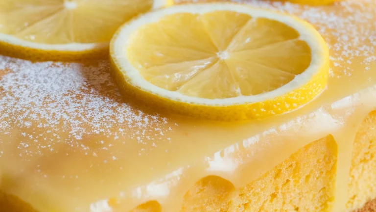 Glazed Lemon Sheet Cake - Featured