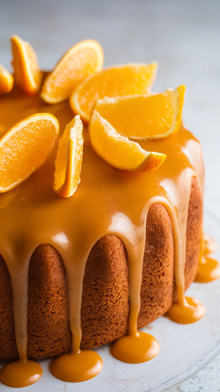 Glazed Orange Olive Oil Cake