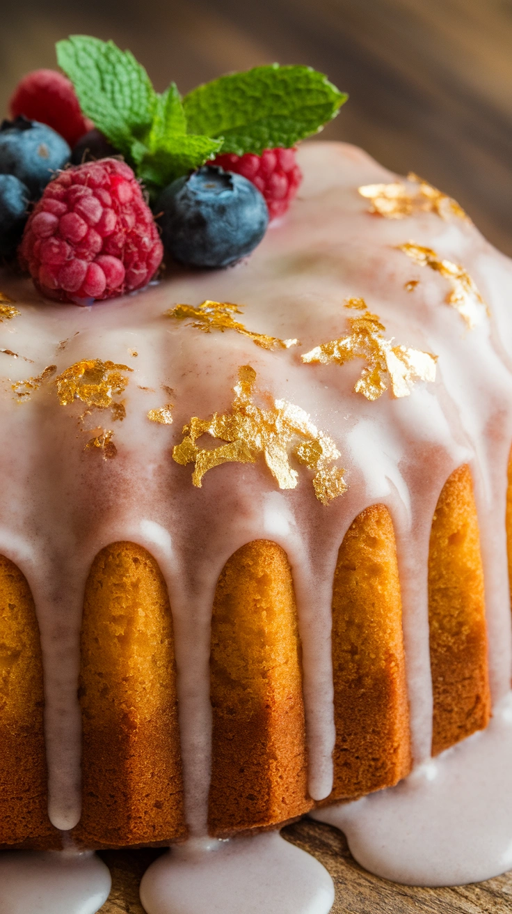 Glazed Vanilla Pound Cake