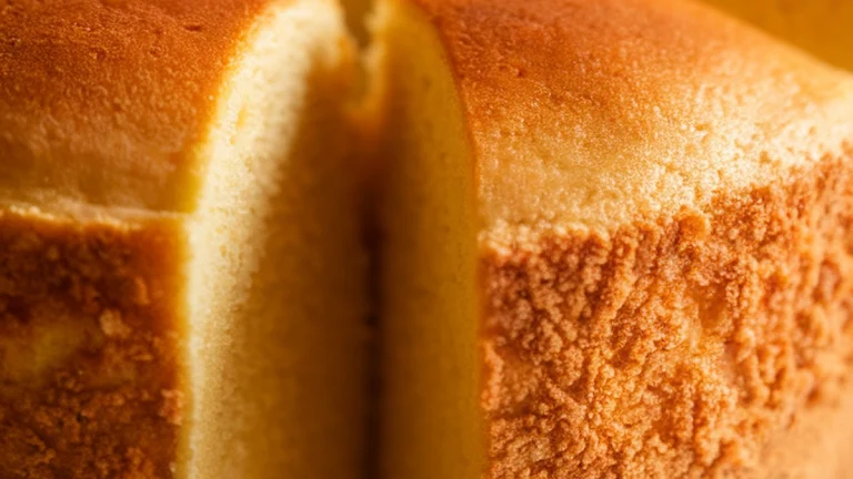 Golden Castella Cake - Featured