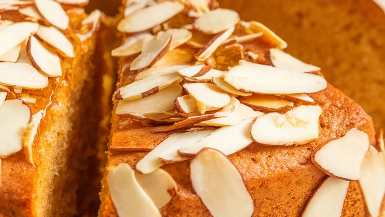 Golden Honey and Almond Cake - Featured