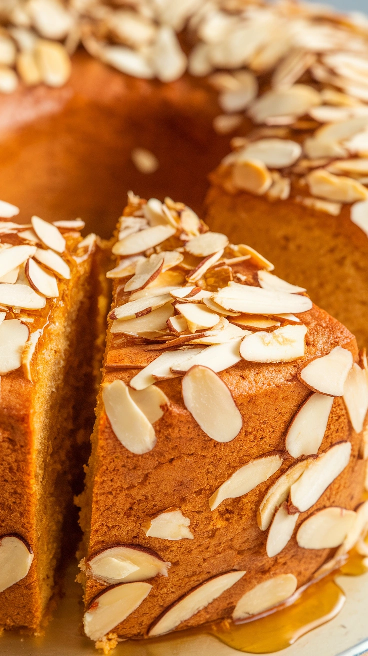 Golden Honey and Almond Cake