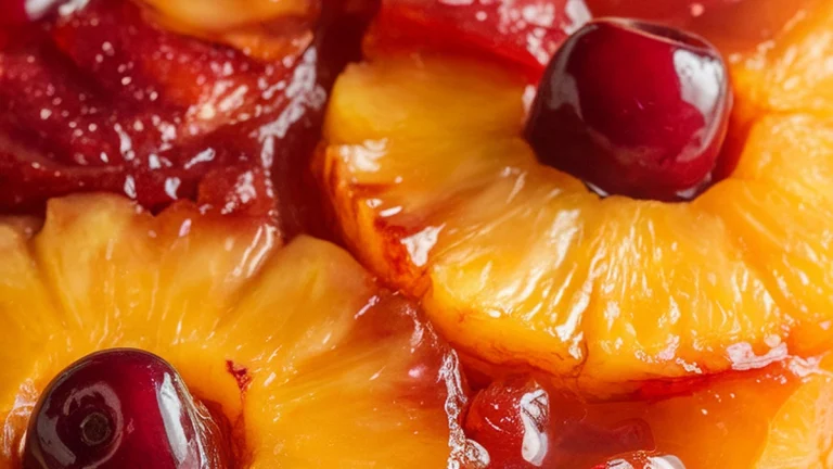 Golden Pineapple Upside-Down Cake - Featured