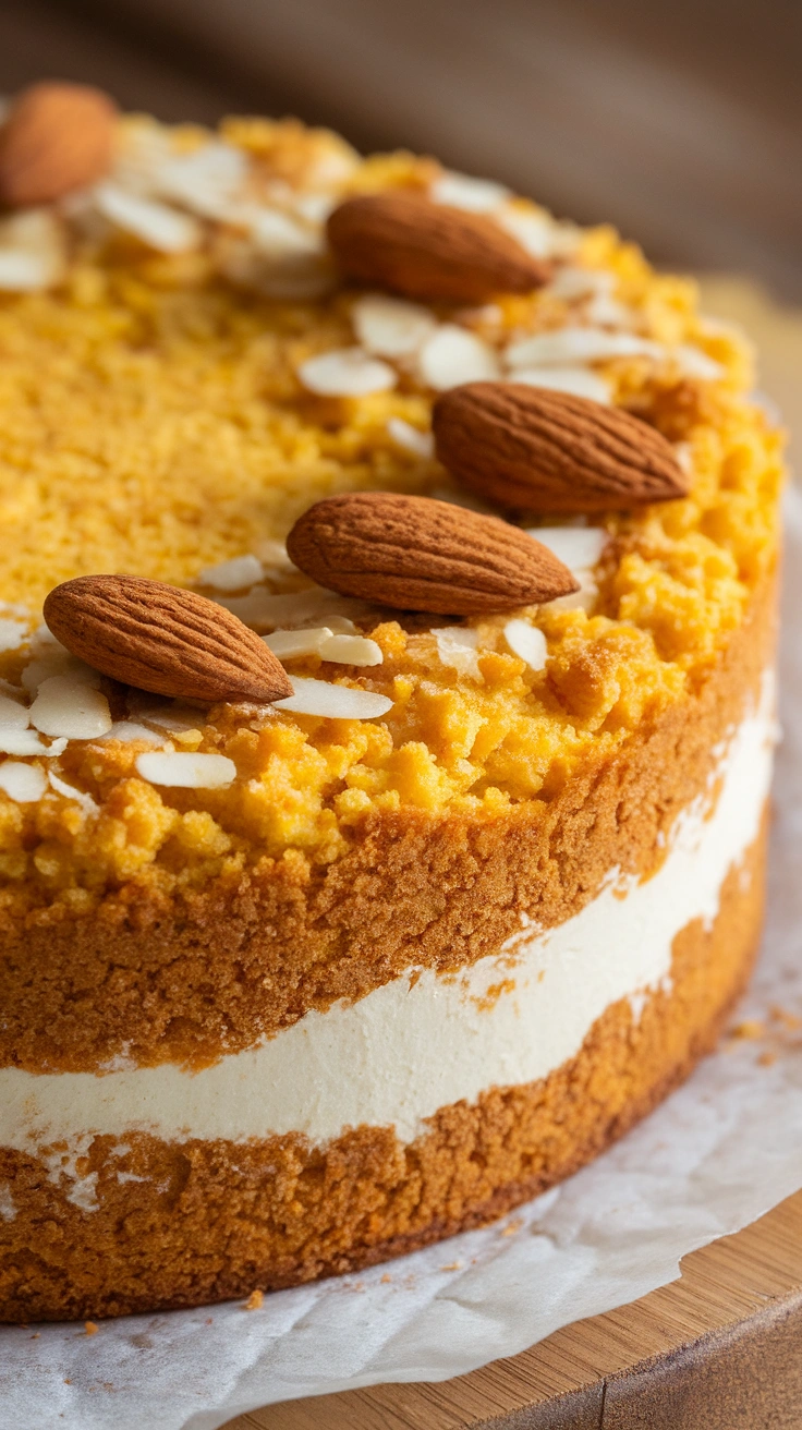 Italian Ricotta and Polenta Cake