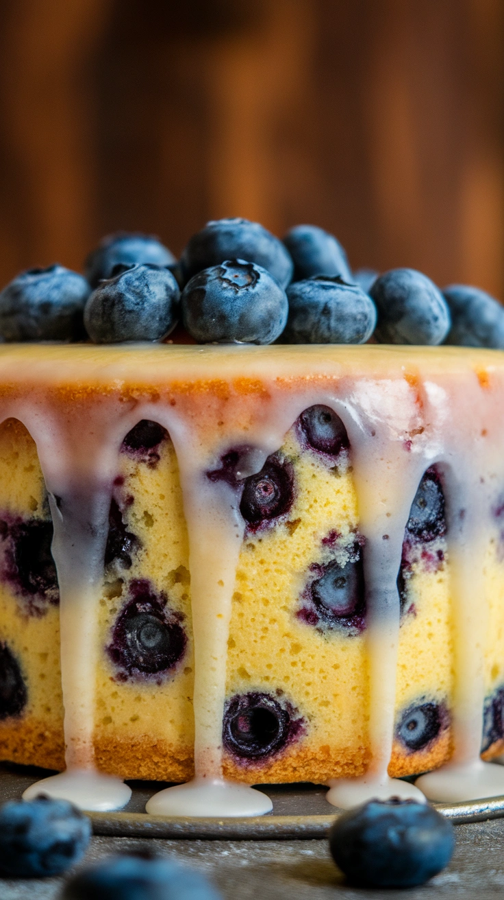Lemon Blueberry Refrigerator Cake