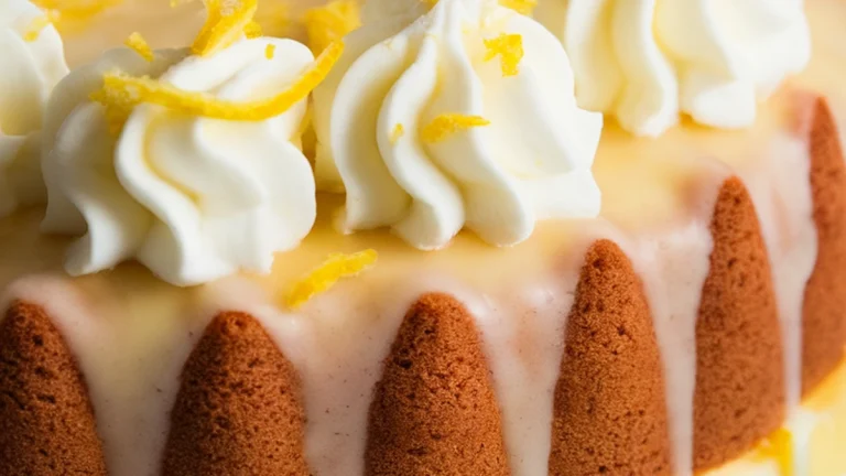 Lemon Cream Cheese Coffee Cake - Featured