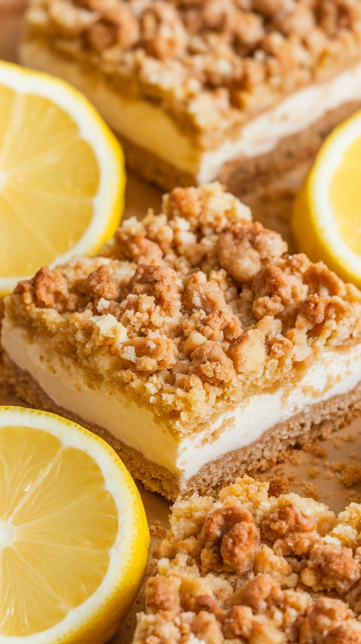 Lemon Cream Crumb Bars