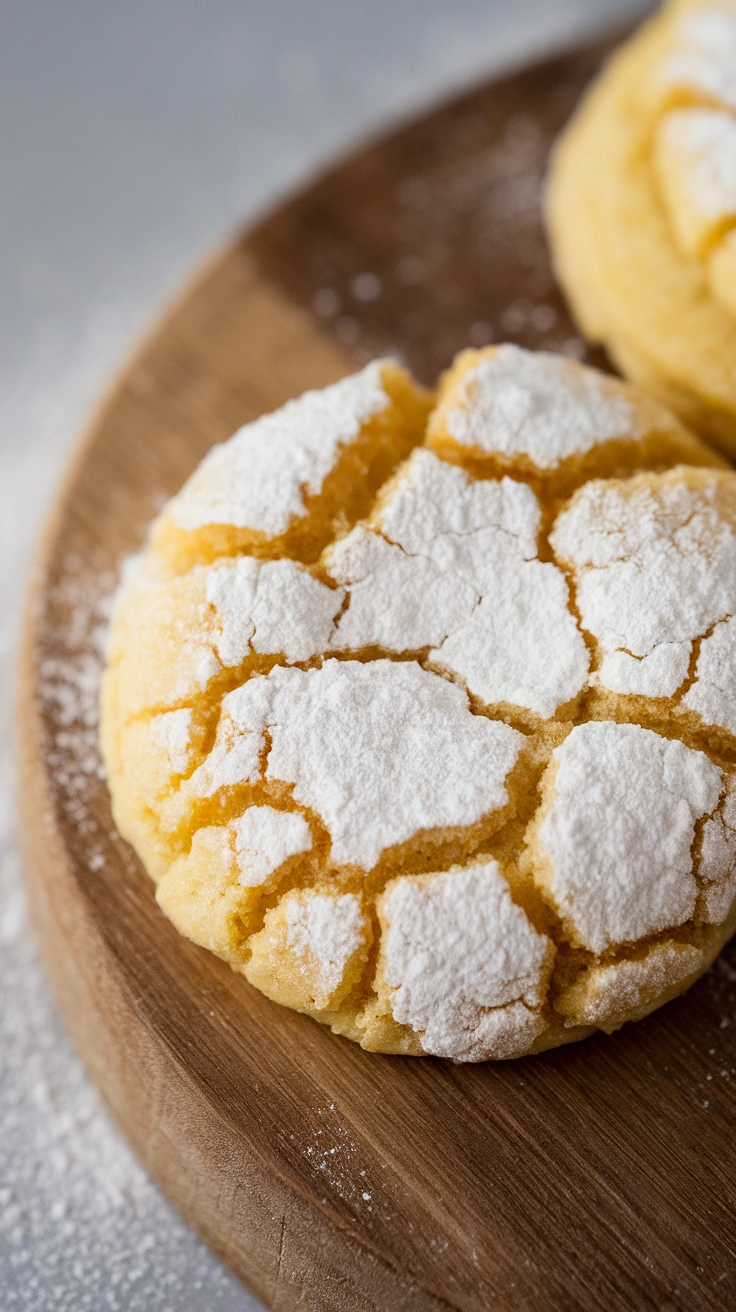 Lemon Crinkle Cookies