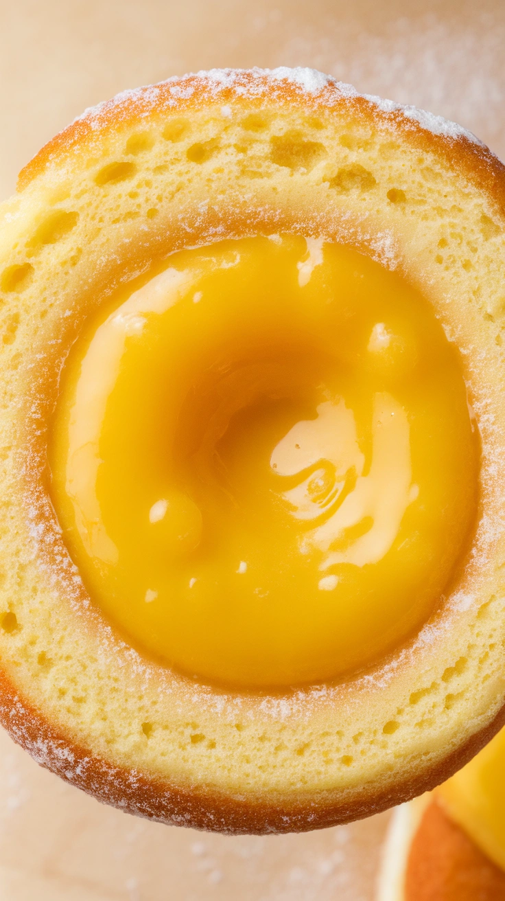 Lemon Curd Filled Donuts