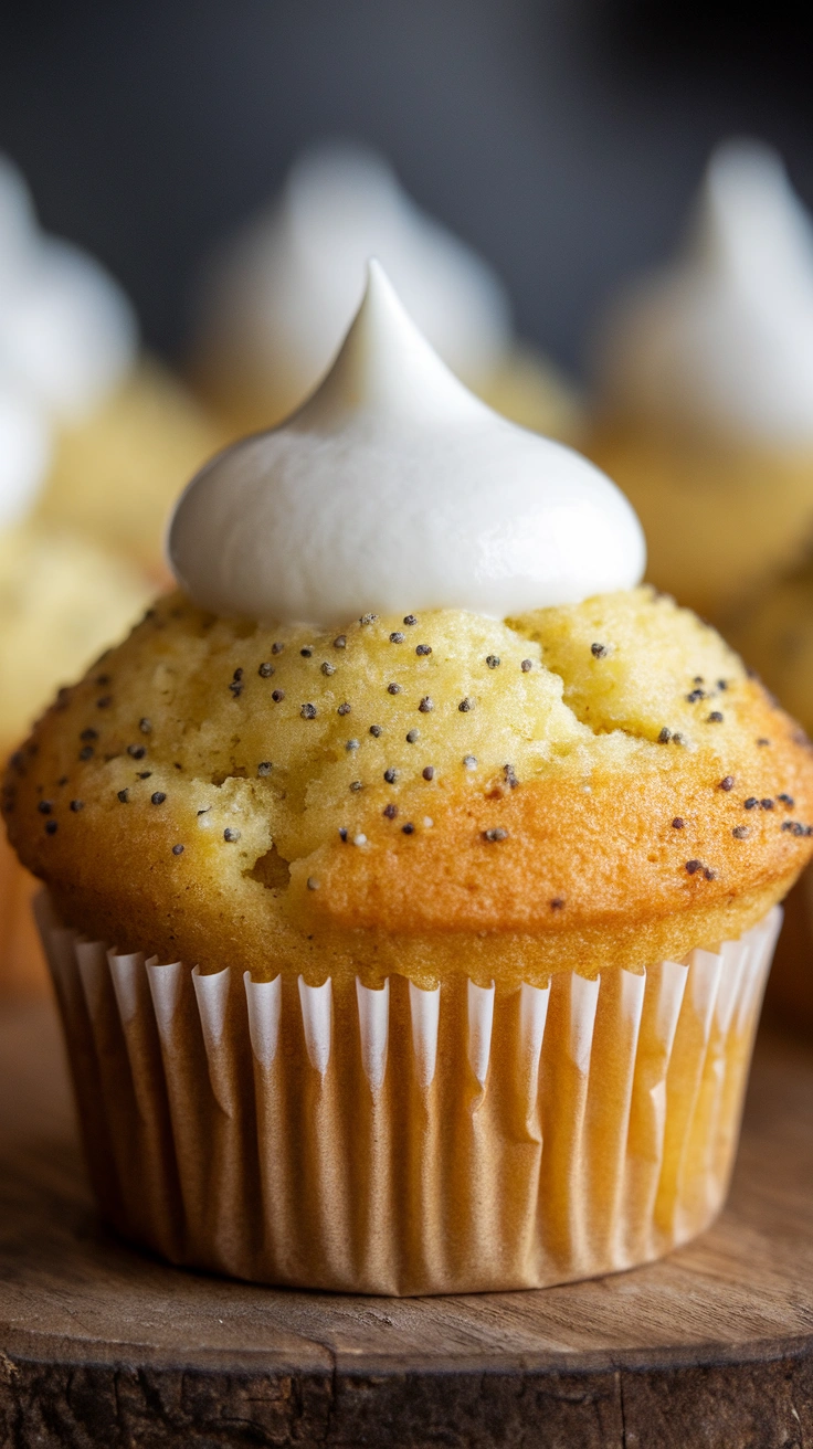 Lemon Poppy Seed Cupcakes