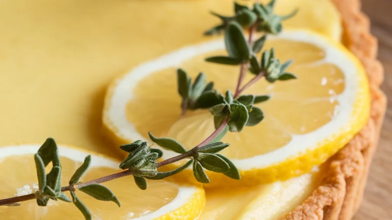 Lemon Thyme Tart - Featured