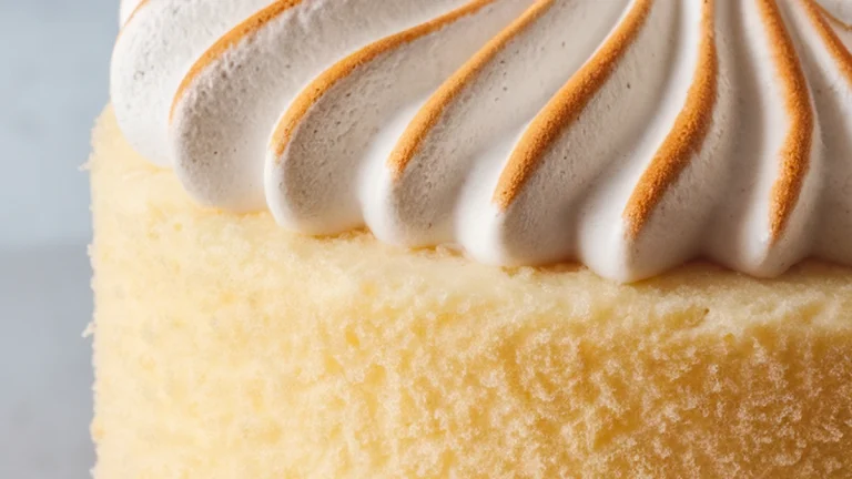 Light Angel Food Cake - Featured