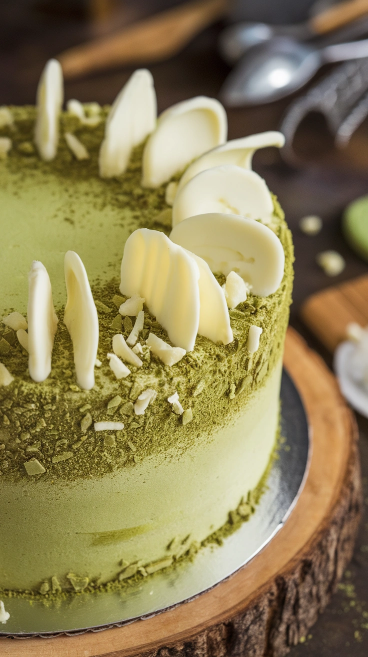 Matcha White Chocolate Cake
