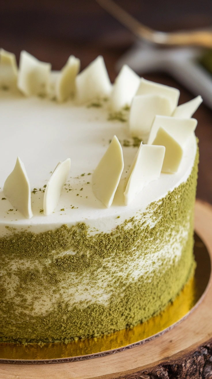 Matcha White Chocolate Cake