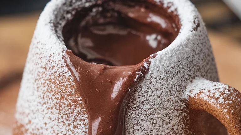 Microwave Chocolate Lava Mug Cake - Featured