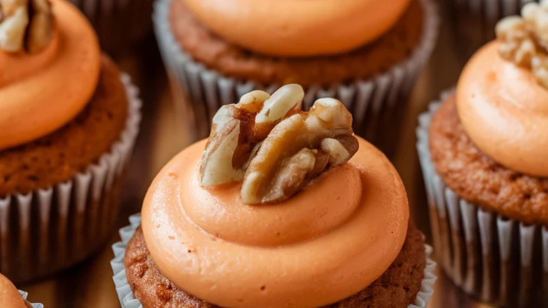 Mini Carrot Cake Cupcakes - Featured