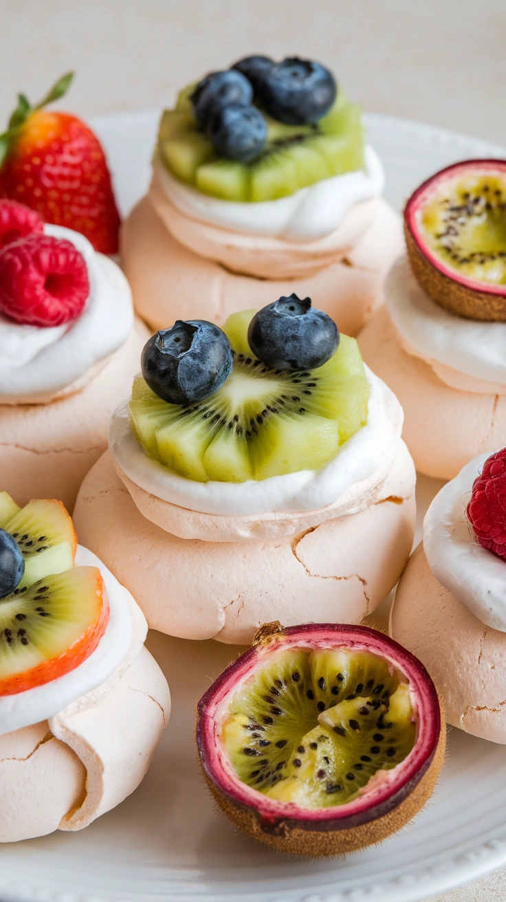Mini Fruit Pavlovas