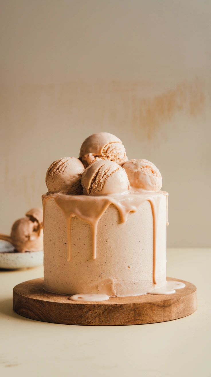 Minimalist Melted Ice Cream Cake