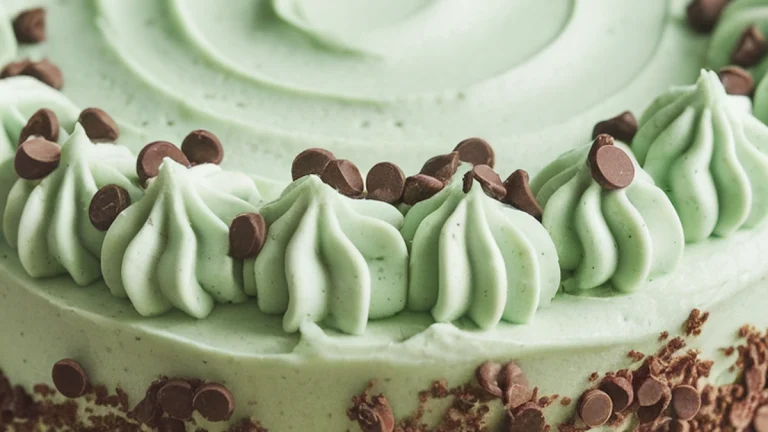 Mint Chocolate Chip Cake - Featured