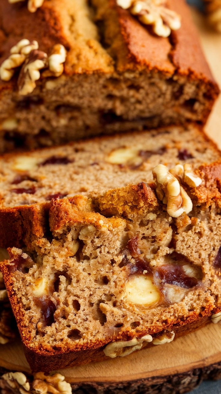 Moist Banana Walnut Loaf