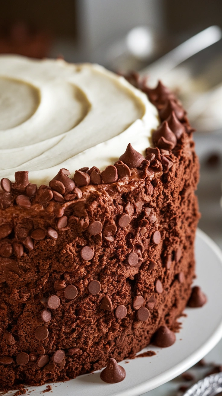 Moist Chocolate Sour Cream Cake