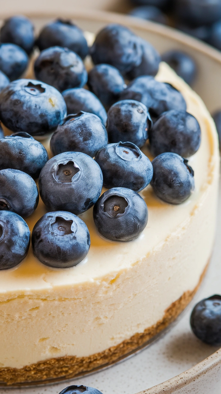 No-Bake Blueberry Cheesecake