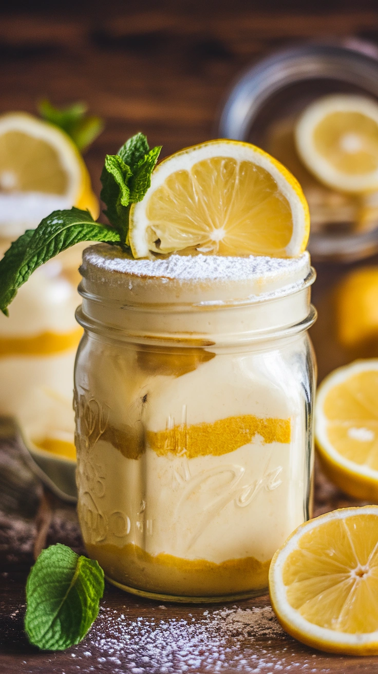 No-Bake Lemon Cheesecake Jars