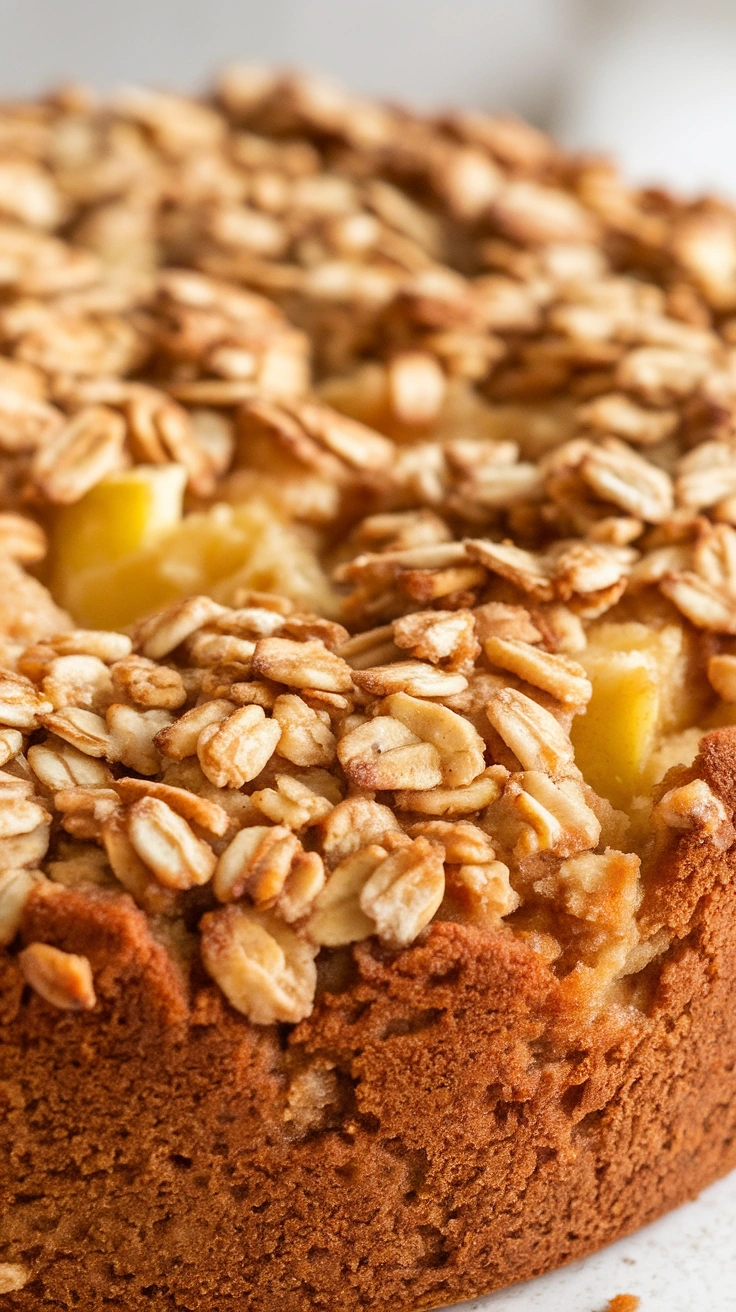 Oatmeal Streusel Apple Coffee Cake