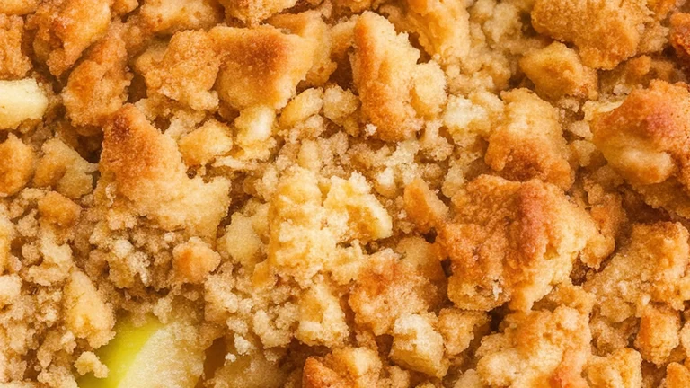 Old-Fashioned Apple Crisp - Featured
