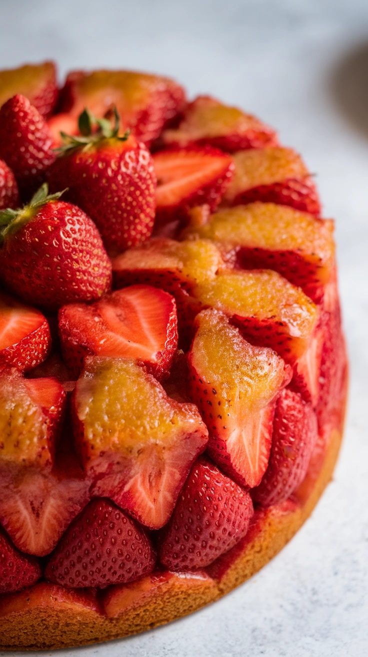 Old-Fashioned Strawberry Upside-Down Cake