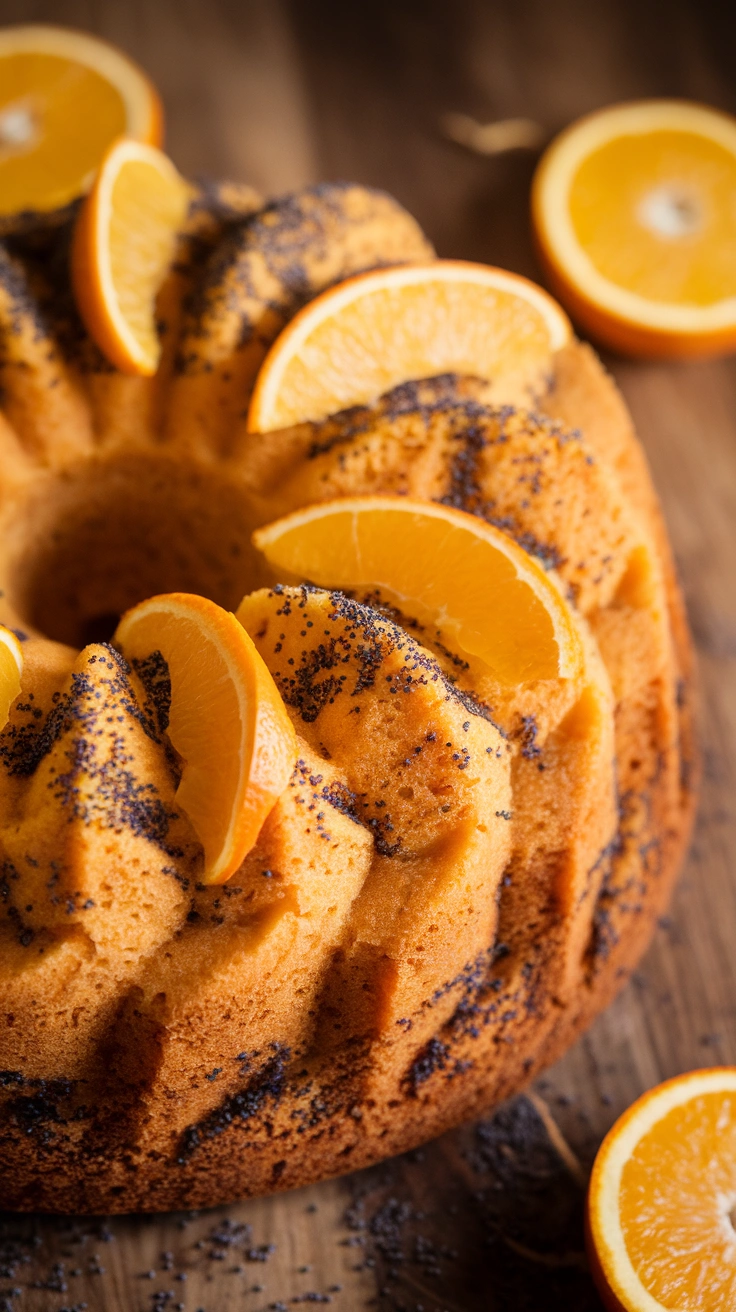 Orange and Poppy Seed Bundt
