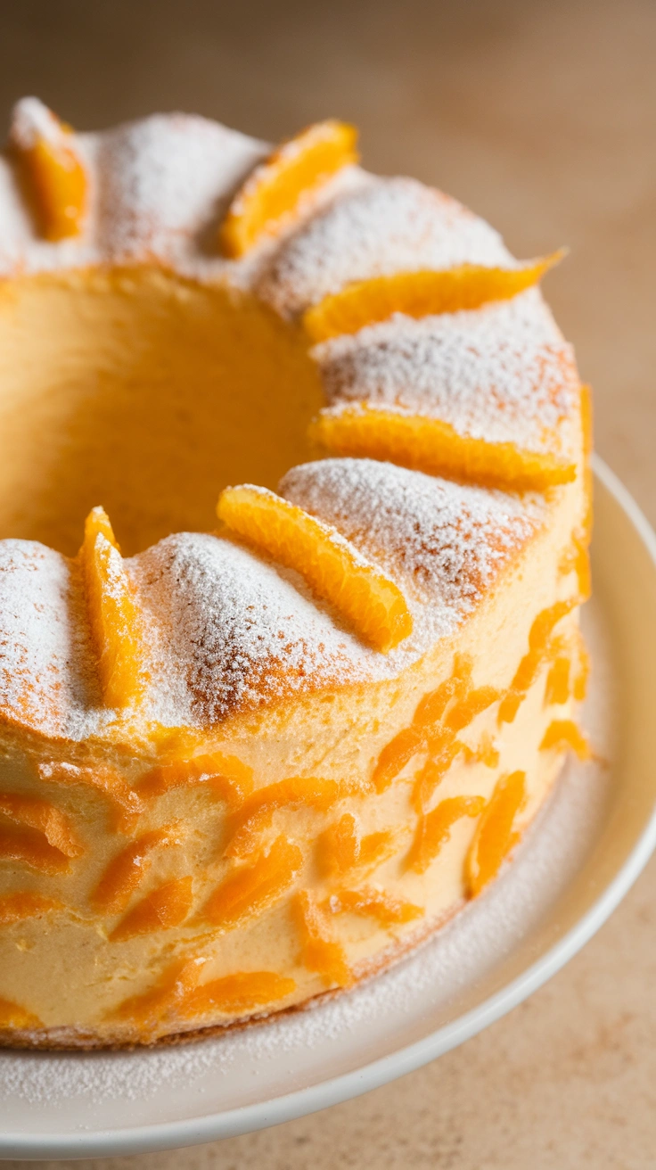 Orange Blossom Angel Cake