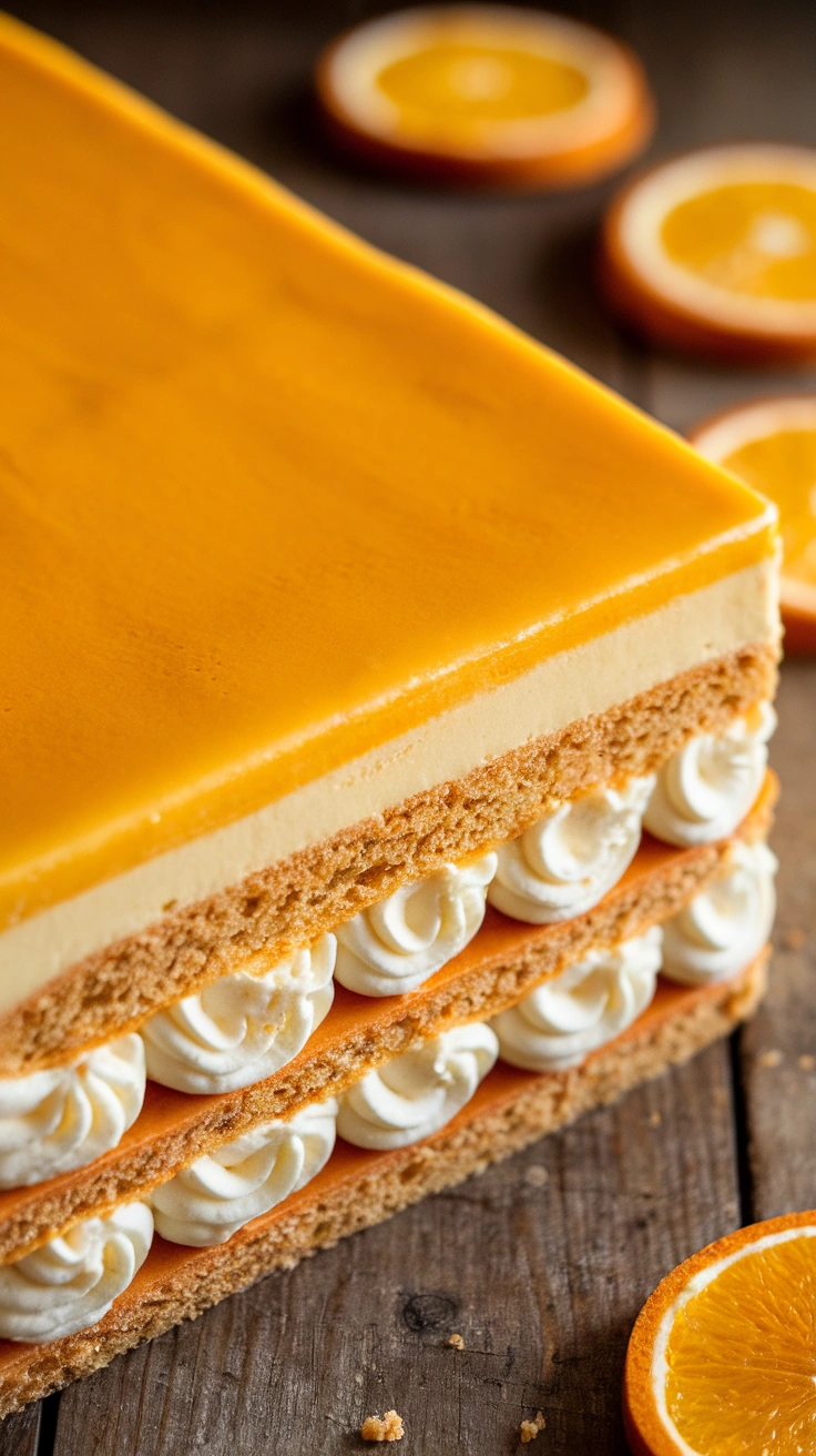 Orange Creamsicle Icebox Cake