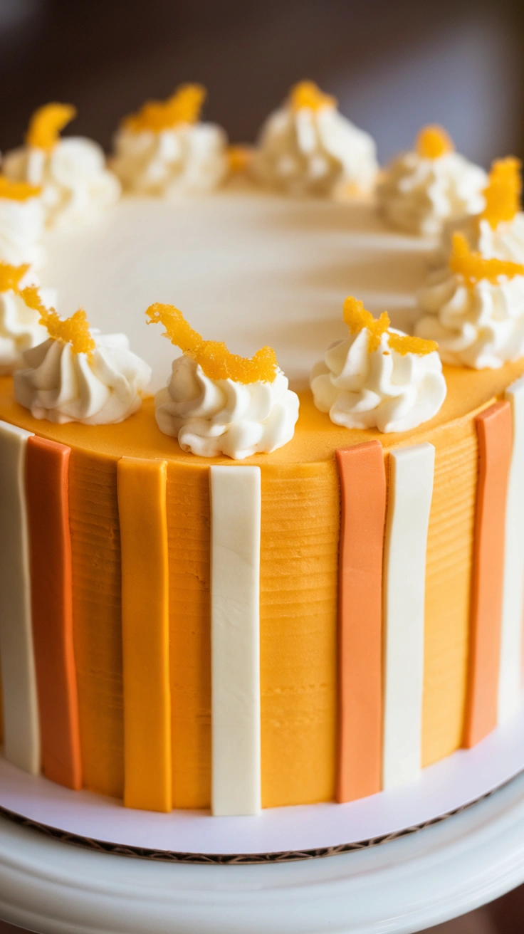 Orange Creamsicle Layer Cake