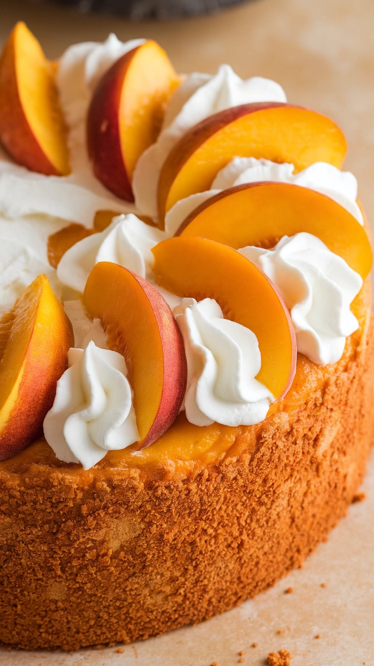 Peaches and Cream Cake