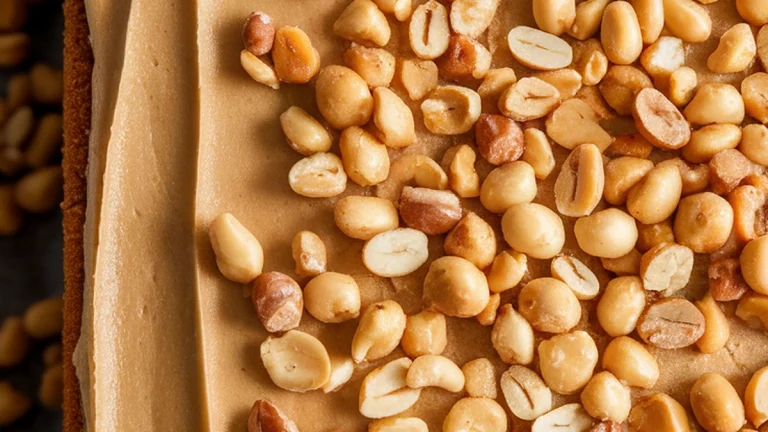 Peanut Butter Sheet Cake - Featured