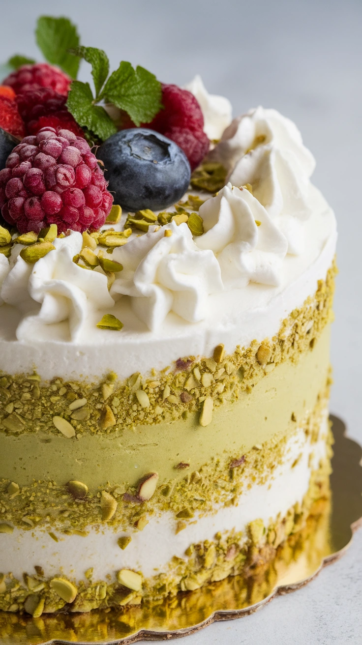 Pistachio Pudding Icebox Cake
