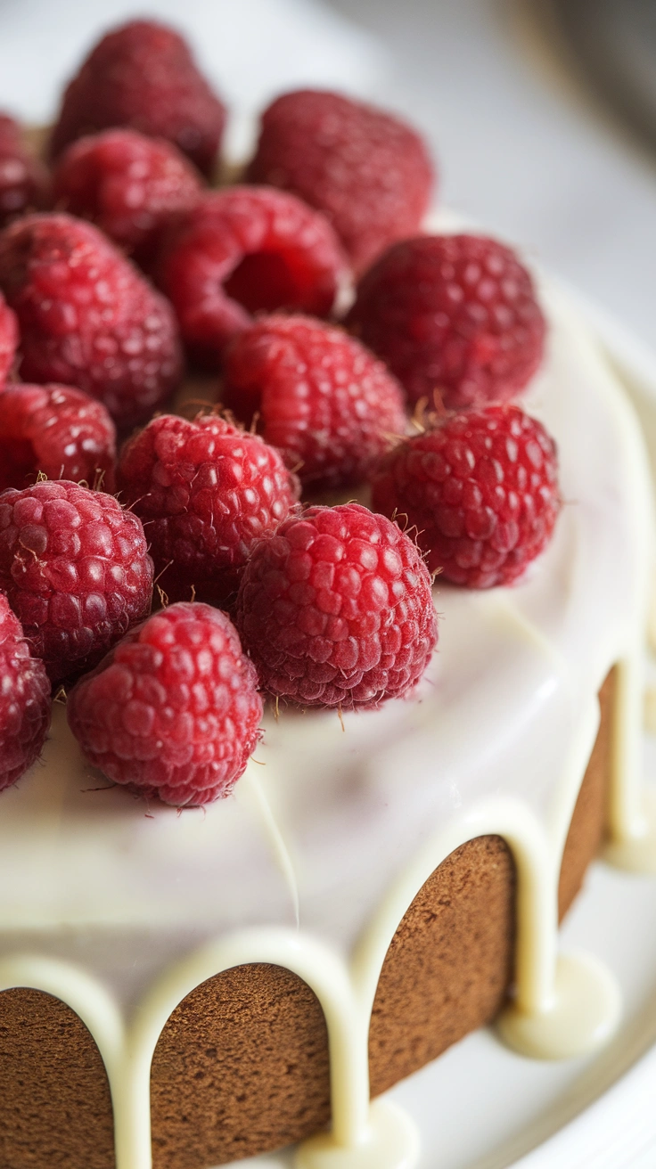 Raspberry White Chocolate Truffle Cakes