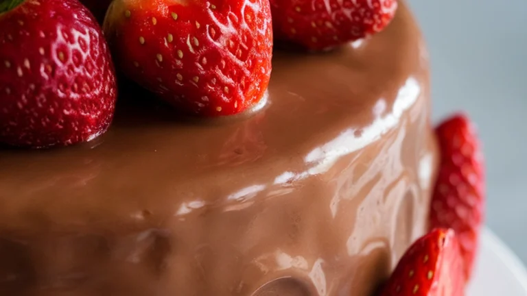 Roasted Strawberry and Vanilla Bean Cake