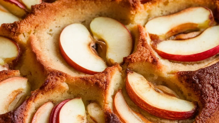 Rustic Cast Iron Skillet Apple Cake - Featured