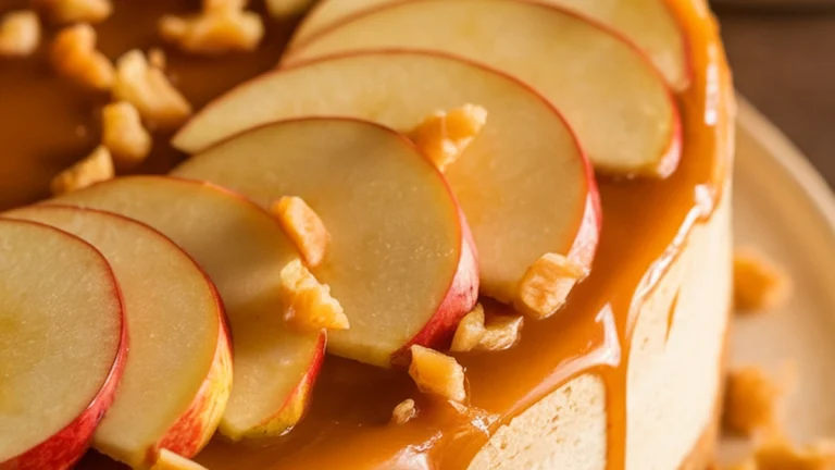 Salted Caramel Apple Cheesecake - Featured